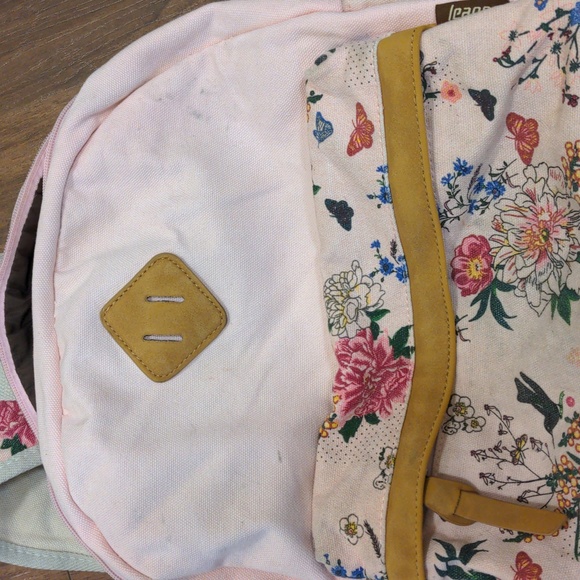 Light Baby Pink Floral Backpack - Picture 5 of 9